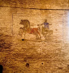 Detail eines Freskos